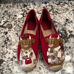 Tory Burch Red Espadrilles